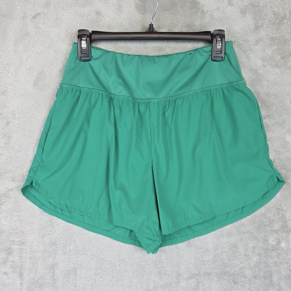 Spyder Active Shorts Womens Medium Green Running 3.5 In Lined Athletic Quick Dry